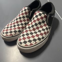 Red And Black Checkered Vans 
