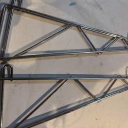 Nexel 18” Fixed Wall Mount Single Wire Shelf Bracket, Chrome Finish NEW ($30 value) 