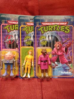 Krang, april, y splinter