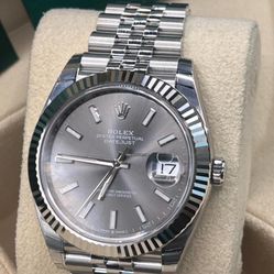 Rolex Silver Dial Men’s Datejust Jubilee Luxury Swiss Watch