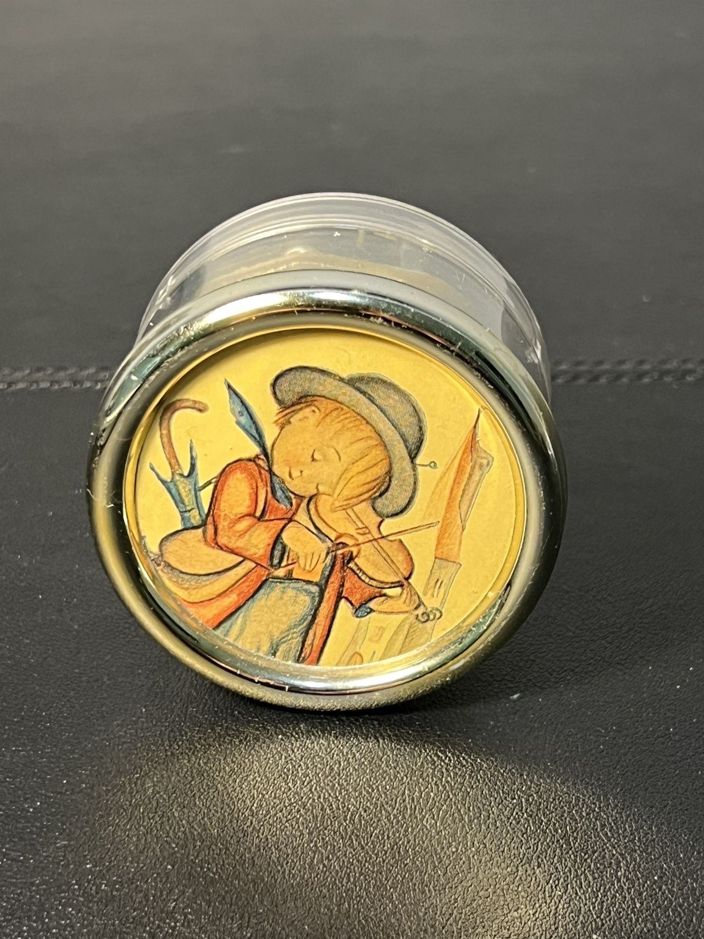 Hummel Vintage 1960s Swiss Movement Music Box Little Fiddler It’s A Small World