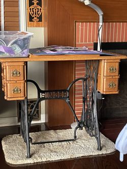 Antique Singer Seeing Table