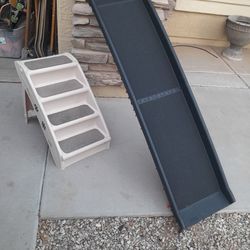 4 step Pet Stairs $20 or 61" long Pet Dog Ramp $30 See All Photos