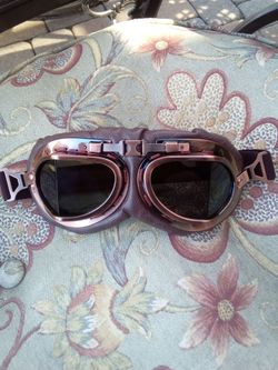 Steampunk aviator goggles