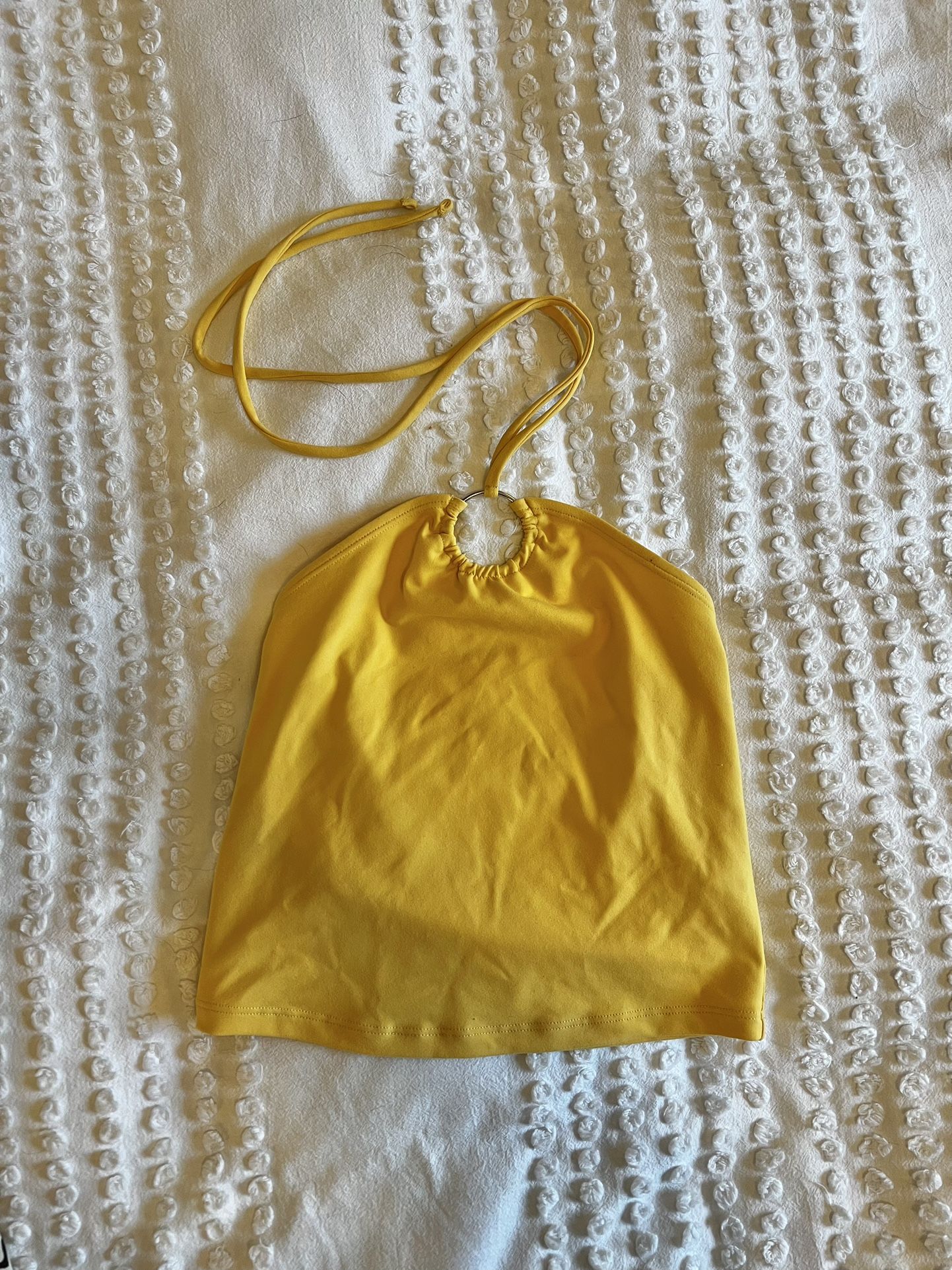 Brand New Abercrombie Yellow Halter Top