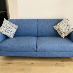 Blue Loveseat Couch
