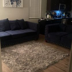 Navy blue Suede Furniture 