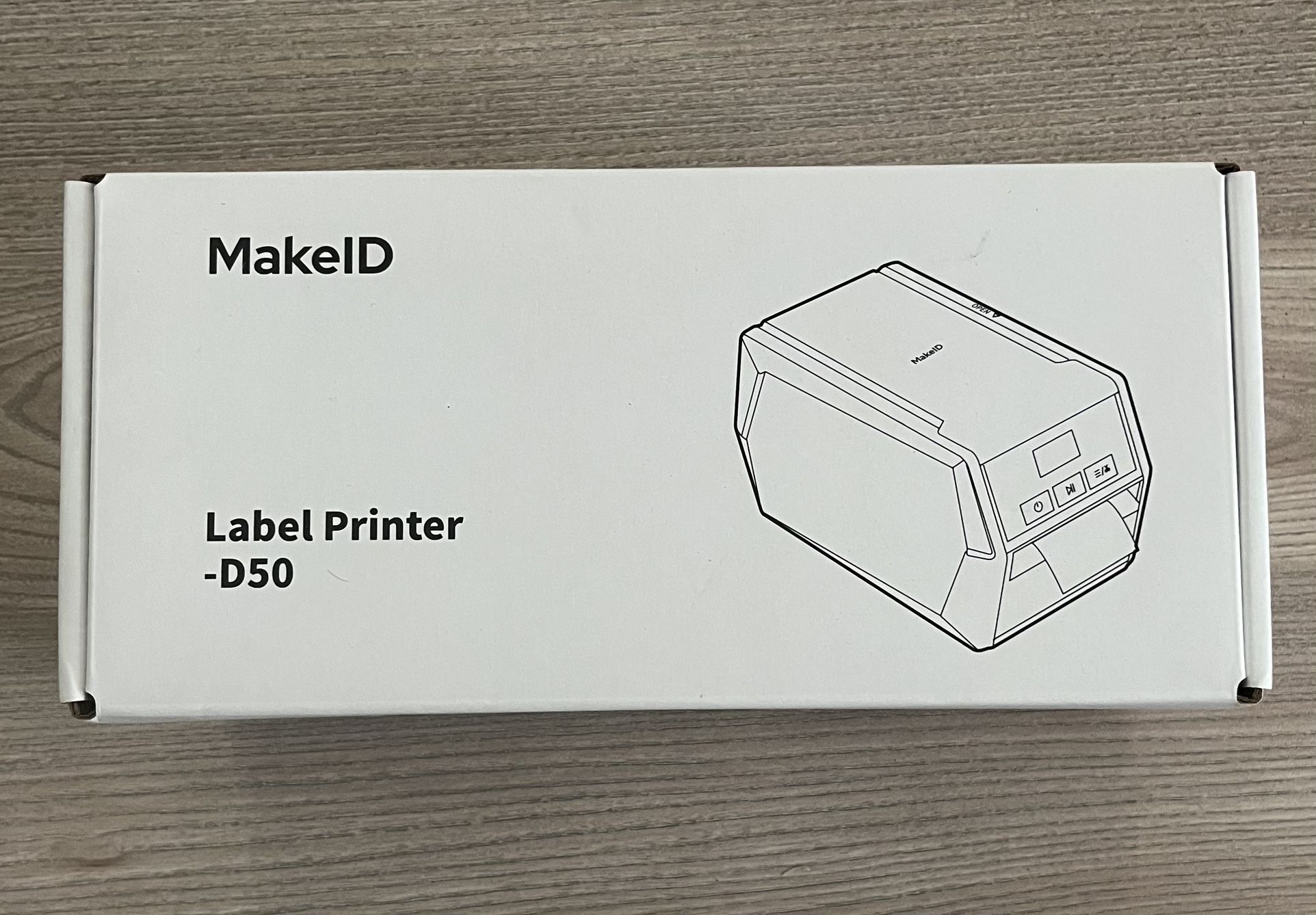 MakeID D50 Industrial Label Printer With Rechargeable Battery To Use Anywhere