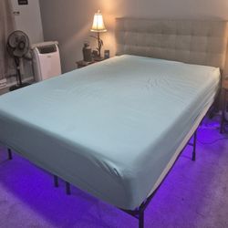 Queen Frame, Headboard And Mattress