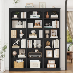 71 in Triple Wide Bookshelf, 6 Tier