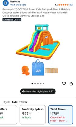 NEW IN BOX TIDAL TOWER MEGA WATER PARK