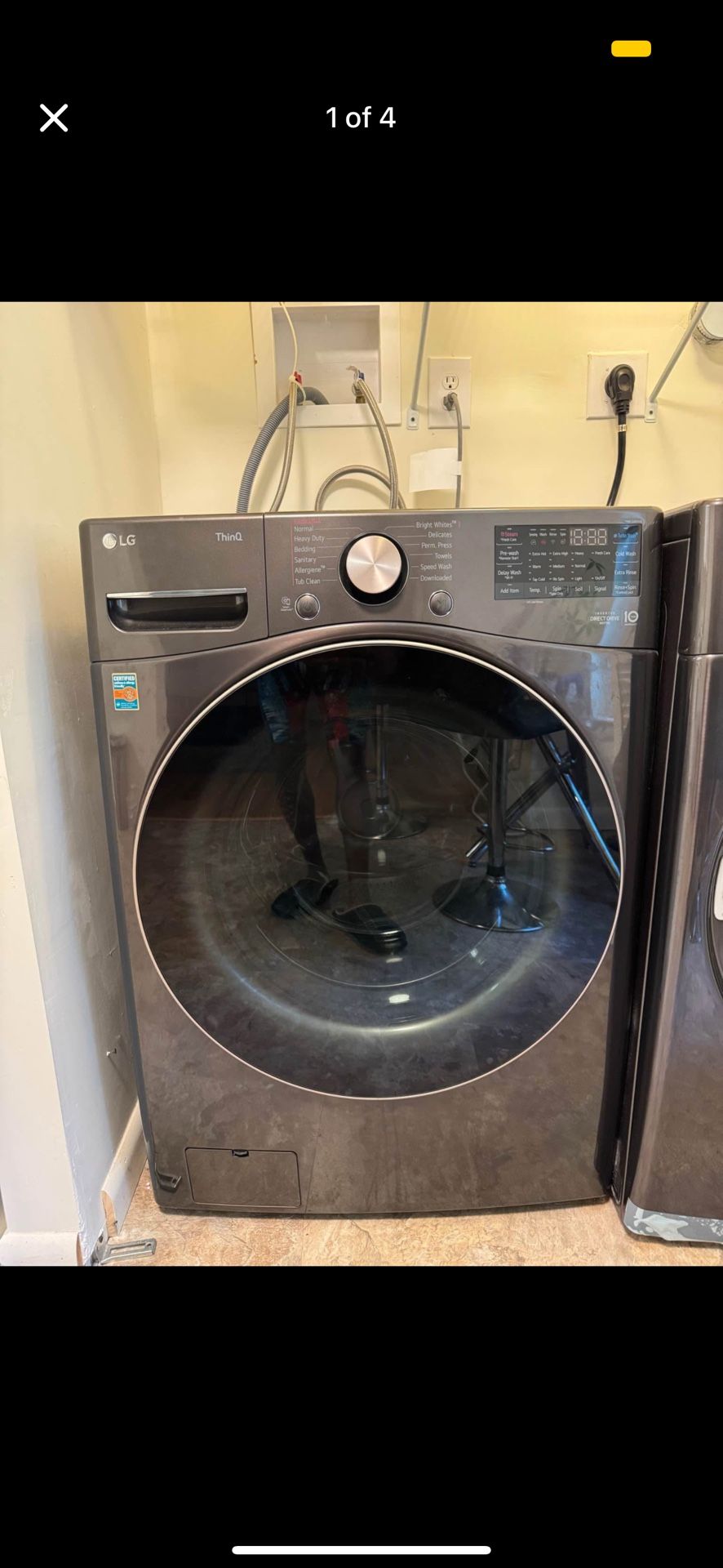 LG stackable SMART Washer and Dryer Used-New