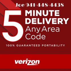 VERIZON AND T-MOBILE Wireless Port Numbers - Random AREA Area Code for porting 