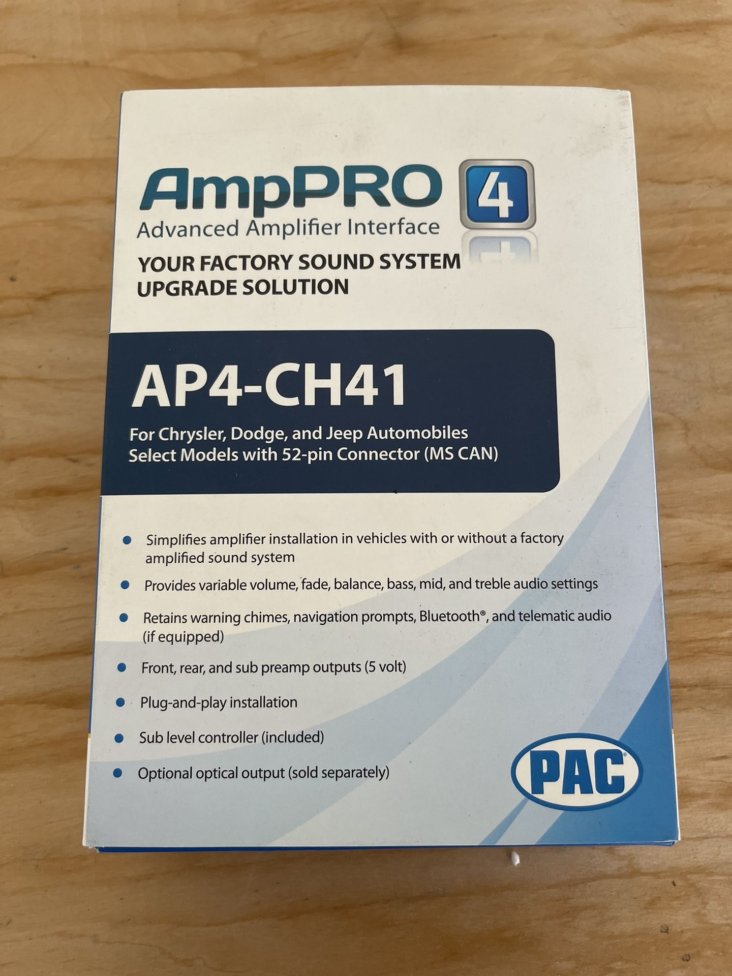 PAC AP4CH41 AmpPRO Interface