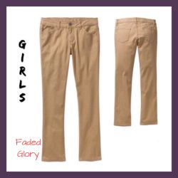 New girls Faded Glory Bootcut Jeans Sz:4