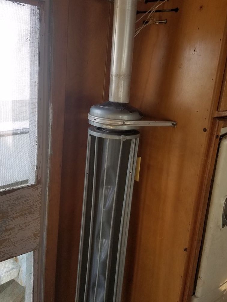 1950's AirStream Air Stream PANEL-RAY PANEL RAY PANELRAY Propane Heater Travel Trailer Classic Antique Style Old Not Electric