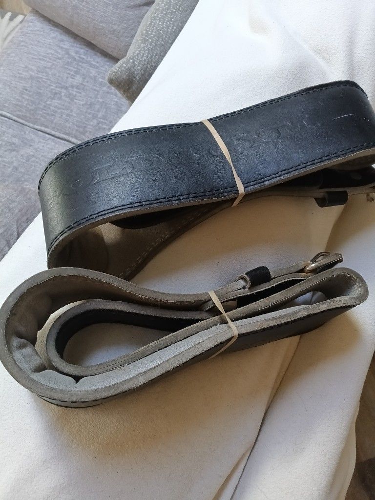 Gold's Gym Real Leather Foam Padded Weight Belt