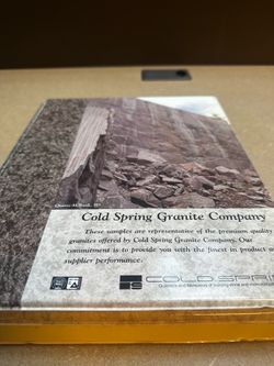 Cold Spring Granite Sample Binder