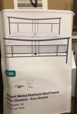 QUEEN, Bed Frame Silver