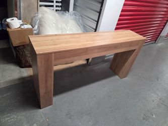 Modern Natural Wood Console Table / Entryway Table
