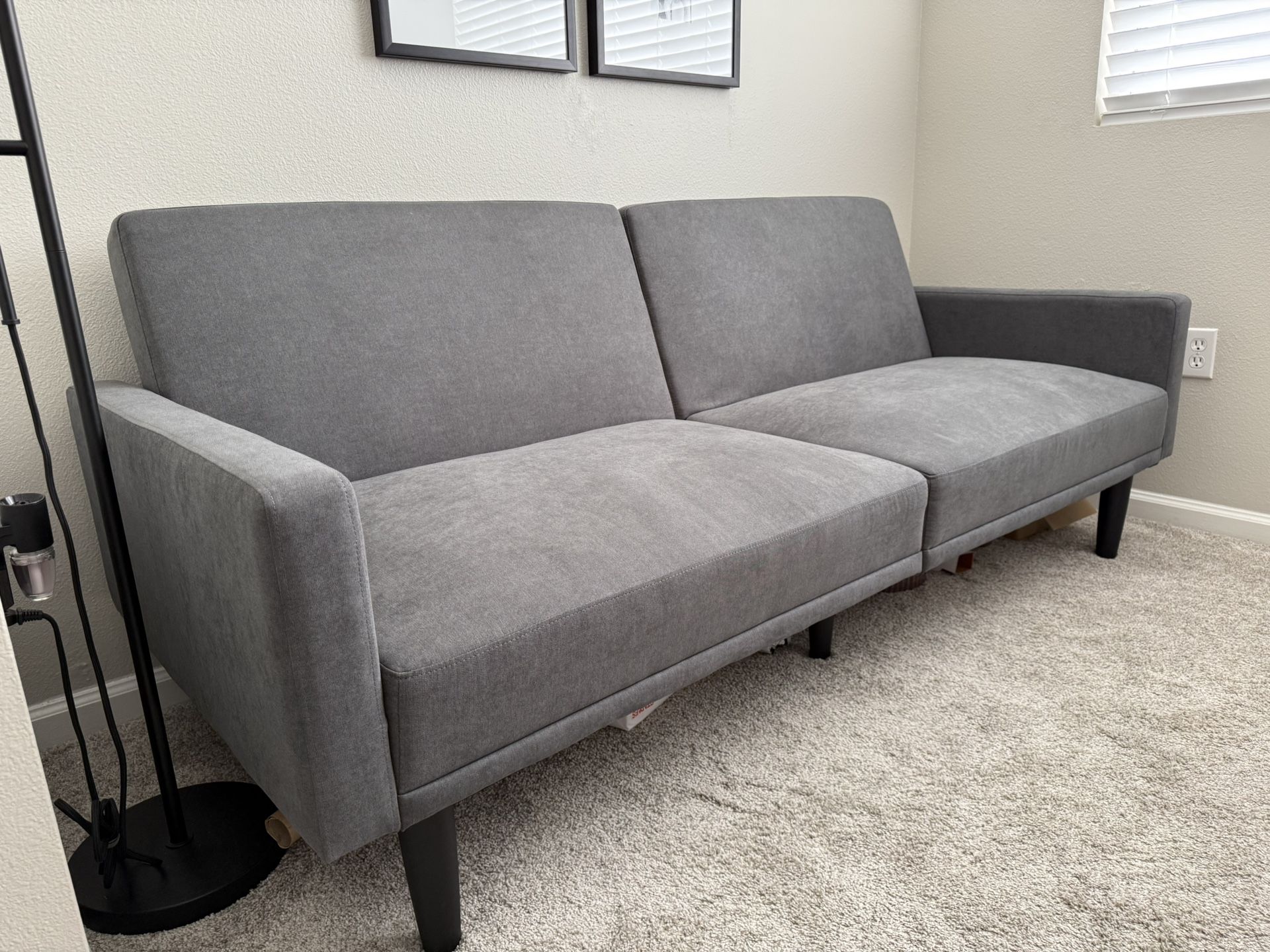 Futon Sofa Bed Gray