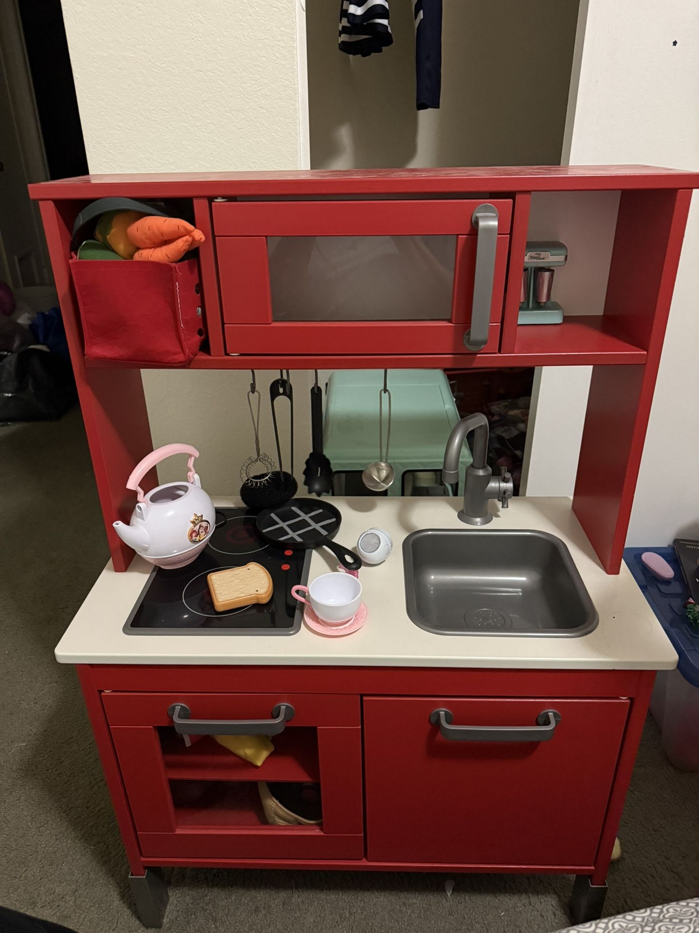 Red Play Kitchen Set