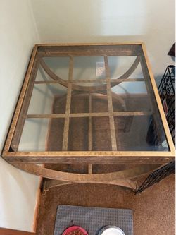 2glass tables