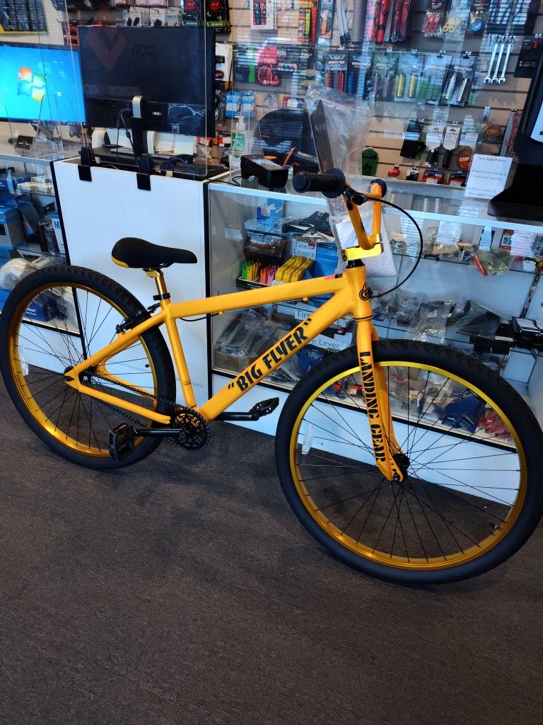 NEW 2024 SE BIG FLYER 29 MATTE GOLD SINGLE SPEED FREESTYLE BIG
