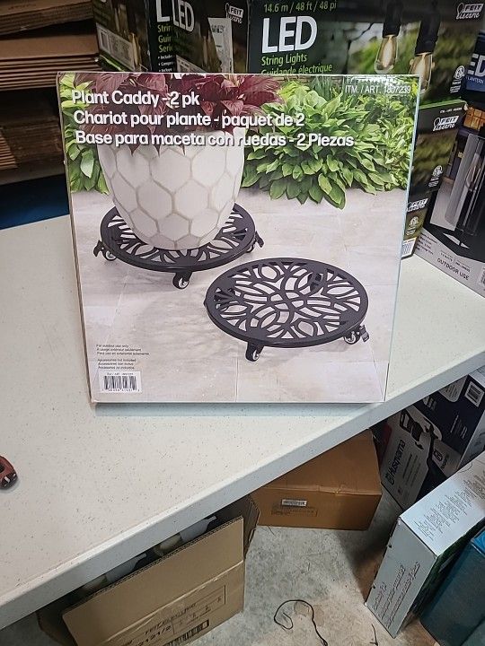 Heavy Duty Plant Pot Caddy 2pack