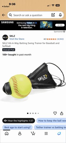 Hit away softball trainer  $10