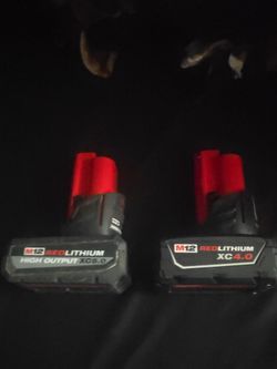 Milwaukee m12 battery 5.0 4.0