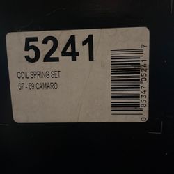 1(contact info removed) Camaro Coil Spring Set 