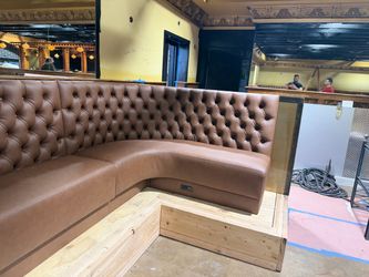 Restaurant Booth — Brand New, Custom Upholstered