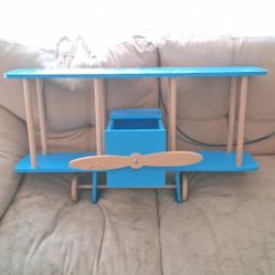 WOODEN SHELF AIRPLANE - AVIÓN MADERA REPISA