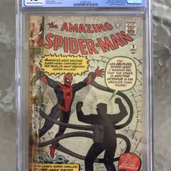 Amazing Spider-Man #3 (1963) CGC 0.5 or .5 — 1st & Origin of Doctor Octopus 