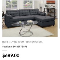 Gray Sectional Sofa