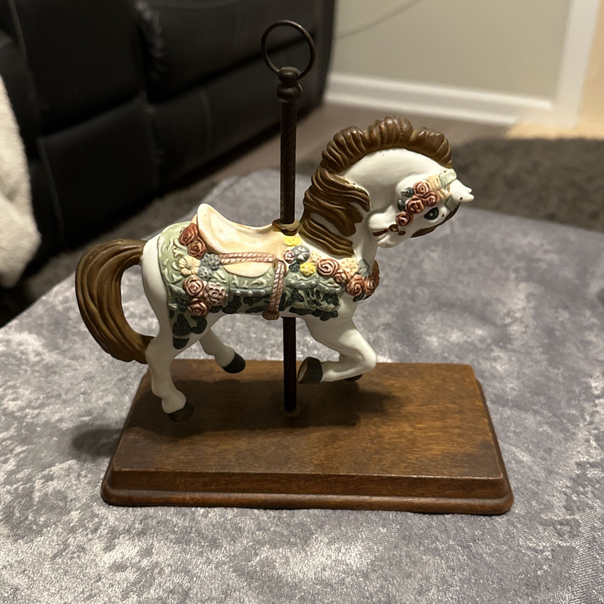 Meico Carousel Porcelain Horse Figurine 
