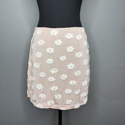 Pink Bubble Ruched Mini Skirt Resort Wear