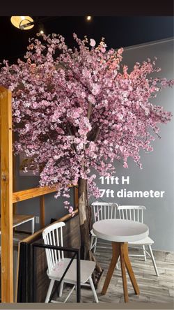 🌸 GIANT 11FT ARTIFICIAL CHERRY BLOSSOM TREE 🌸