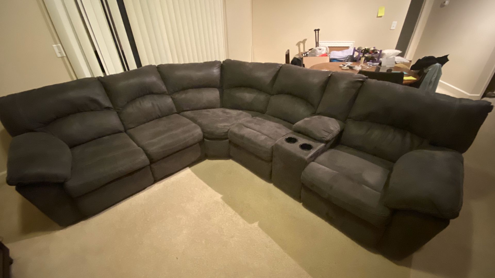Large Gray Sectional Sofa