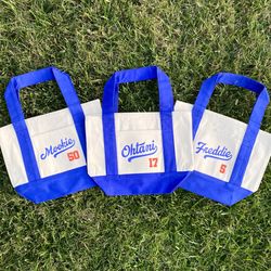 Los Angeles Dodgers Player Jersey Mini Canvas Tote Bag Trader Joe’s Ohtani Mookie Betts Freddie Freeman