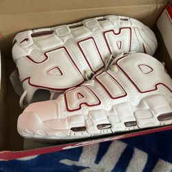Nike Air More Uptempo White/red Size 13