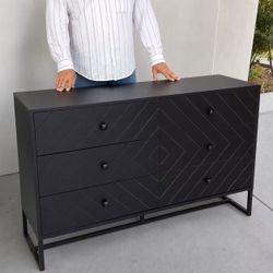 New In Box Dresser for Bedroom with 6 Drawers Modern Contemporary Design Clothing Organizer Storage Black Color