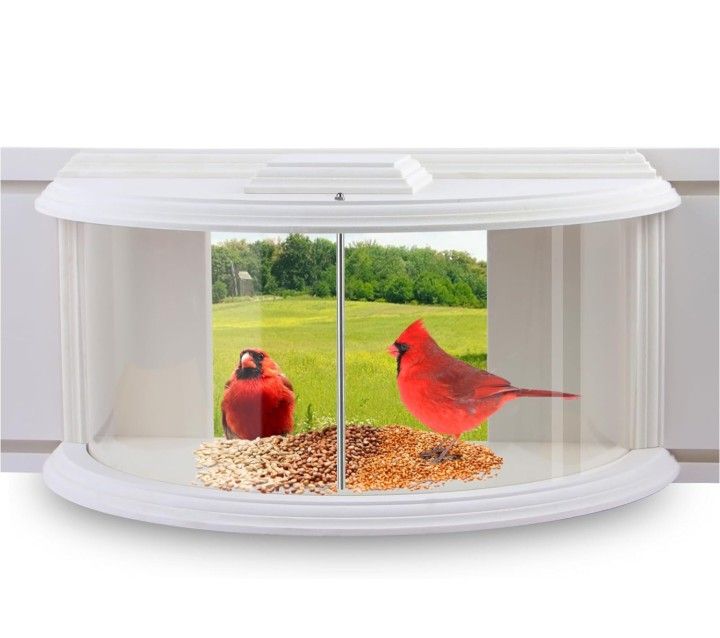 Window Bird Feeder, 180° Clear View Bird Feeder, Durable and Elegant in-Window Bird Feeder