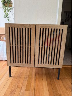 Modern 2-Door Storage Cabinet – Excellent Condition