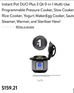 Instant pot 9 in 1 3qt