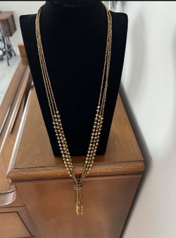 Long Length Beaded Necklace