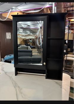 24"x28" Bathroom Medicine Cabinet with Mirror and Towel Bar