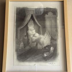 “Little Nightmares” Original Hand Drawing from the Book ‘Carmilla’ By Famous Italian Artist Isabella Mazzanti
