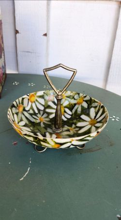 Small Vintage Fiberglass Tidbit Dish